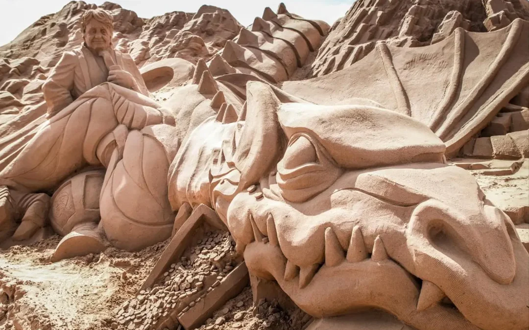 Zandsculpturen en Kasteel Cannenburg